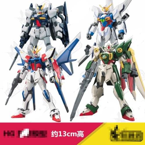 Anime Gaogao 13cm HG 1/144 Wing Gundam Fenice XXXG-01WF model hot kids toy action figuras assembled Phoenix Robot puzzle gift