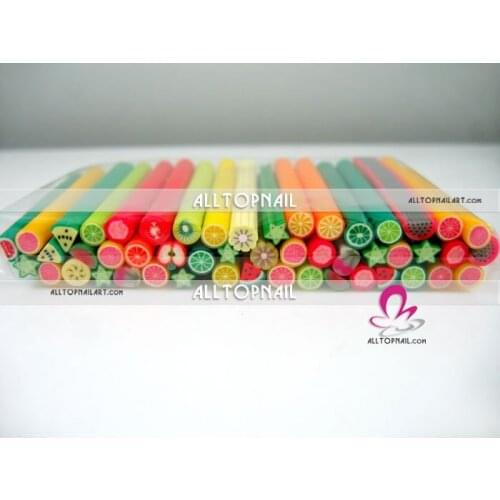 Free Shipping by DHL 2500pcs Mix Style 5mm Nail Art cane A_Grade Polymer Clay Nail Art Cane