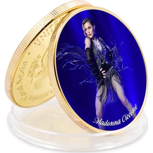 Business Coin 2021 Year of Madonna Commemorative Coin Coins Collectibles Art Craft Gift Gold Plated Coins Art Ornament
