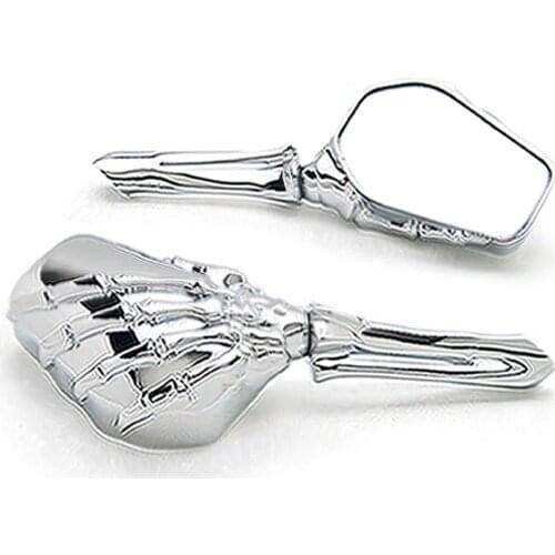Brand newne Chrome Custom Motorcycle Skeleton Bone Mirrors For Honda VTX 1300 C R S RETRO