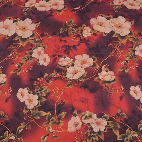 Pure manual heavy satin watered gauze natural heavy satin silk plain gambiered cheongsam clothing fabric fabric cloth