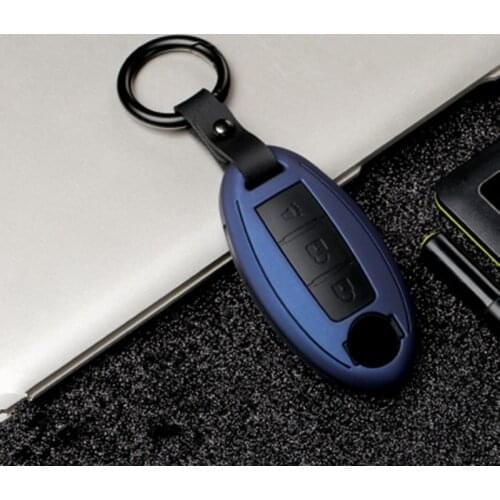Zinc alloy 3 Button car Smart key fob cover case Bag skin For Nissan Infiniti EX FX G25 G37 FX35 EX25 EX35 FX37 EX37 Q60 QX50