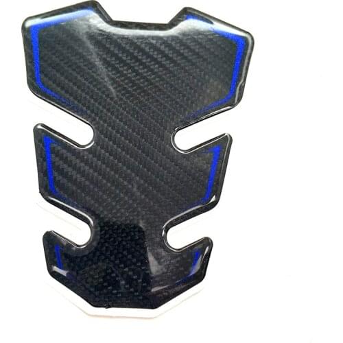 FASP 9.5*12cm small tank pad 5D carbon fibre Blue or green Sticker