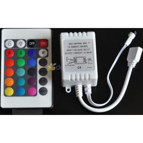 24 Keys led rgb IR RF Infrared wireless control for 3528/2835/5050 LED 12V 24 Keys Wireless control