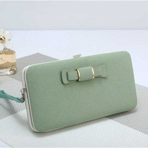 Leather Women Wallets Coin Pocket Hasp Card Holder Money Bags Casual Long Ladies Clutch Phone Wallet Women Purse