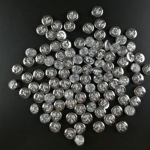 100pcs 13MM Crystal Rhinestones Buttons Round Sewing Button Strass Crystal Stones for Coats Clothing Scrapbooking Crafts