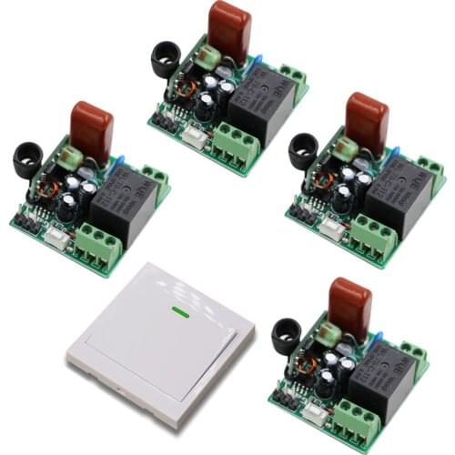 Best Price Mini Smart Home AC220V RF Wireless Remote Control Switch System for Light Lights with White Wall Transmitter 315/433