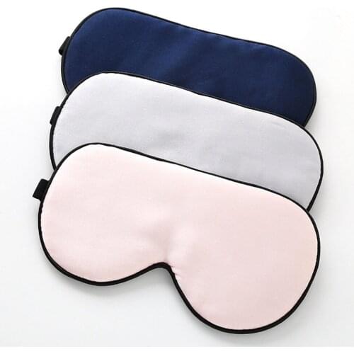 Imitated Silk Simple 4 Colors Eye Mask Sleep Padded Shade Eye Cover Patch Sleeping Mask Eyemask Blindfolds Travel Relax