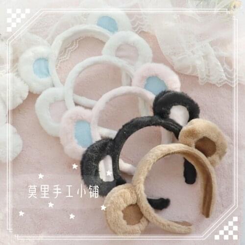 Lolita Sweet Hair Band Bear Ear Sweet Headdress Brown Series KC Can Match Tiramisu