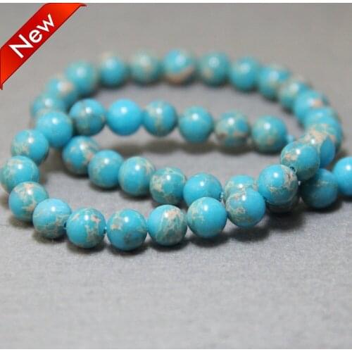 Min Order1) 8mm Fashion Multicolor Blue Turkey Stone Beads DIY Stone Accessory Parts 15inch New Jewelry Making Design Wholesale