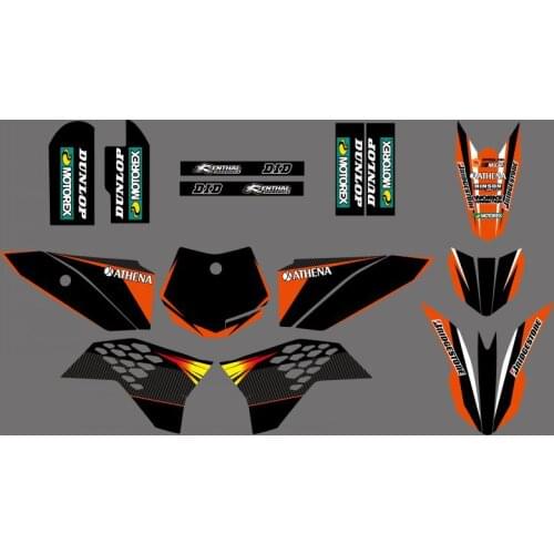 H2CNC 0253 Team DECALS STICKERS Graphics Kits for KTM SX 50 2009 2010 2011 2012 2013