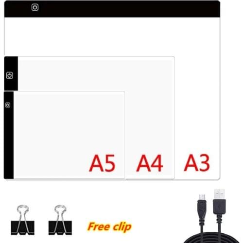 A3 A4 A5 Drawing Tablet LIGHT PAD Diamond Painting board USB Art Copy Pad Writing Sketching Wacom Tracing led light pad