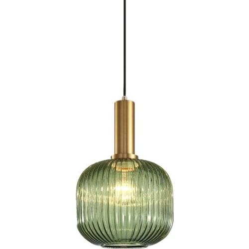 Nordic Restaurant Pendant Lights Suspension Luminaire Glass Pendant Light Bedroom Lights Net Red Light AC90-260V E27 Iron Art