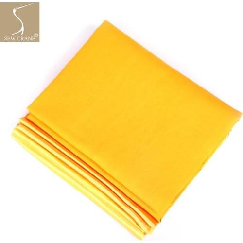 Plain Golden Yellow Lining Clothes Zen Buddha Event Decorating Backdrop Drapery Upholstery Fabric Light weight Craft Material