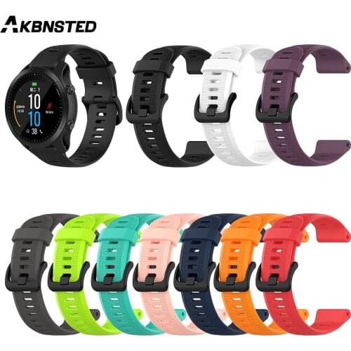 AKBNEST Silicone Watch Strap For Garmin Fenix 6pro Forerunner 945 935 Fenix 5/5 Plus Quatix5 22mm Wristband Replace Accessories