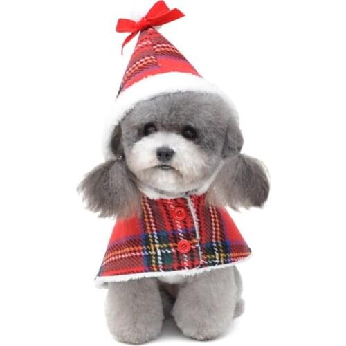 Pet Dogs Xmas Jumpsuit Christmas Coat SWarm Clothes Dogs Christmas Outfit Cat Clothes Puppy One-piece Teddy Hiromi Clothing