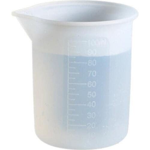 100ML Silicone Measuring Cup Handmade DIY Jewelry Making Tools Crystal Epoxy Resin Mixed Measure Accessories Gadgets