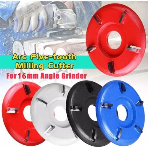 90mm Power Wood Carving Disc for 16mm Angle Grinder Tool Milling Cutter Tea Tray Blade Six-tooth Woodworking Turbo Disc Grinder