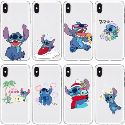 Stitch lovely Anime Transparent Phone Case For XiaoMi Redmi 11lite ultra 9 8A 7 6 A Pro T 5G K40 Anime protect Cover Silicone