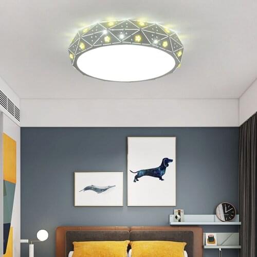 LED sealing light bedroom lamp round modern interior Star ceiling lamp bedroom childrens lighting room lamp 110V house light