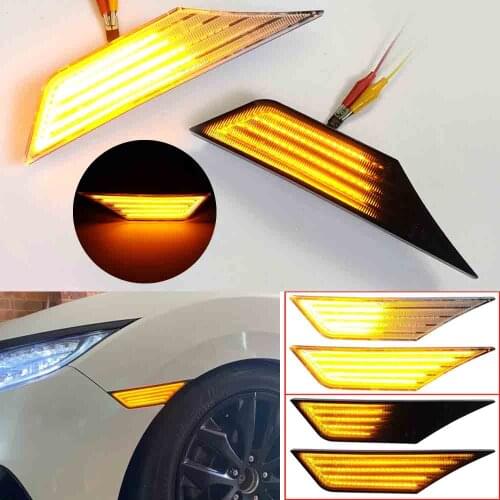 LED Side Marker Turn Signal Lamp (Amber) Running light For Honda Civic 10th Gen Sedan Coupe Hatchback 2016-2018 33800TBAA02