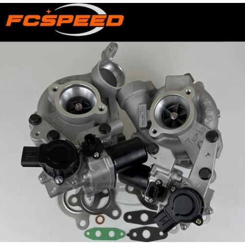 Twin turbocharger RHV4 VB22 VB23 17201-51020 17201-51010 Turbine turbo for Toyota Landcruiser V8 D 195Kw 261HP 1VD-FTV VDJ76