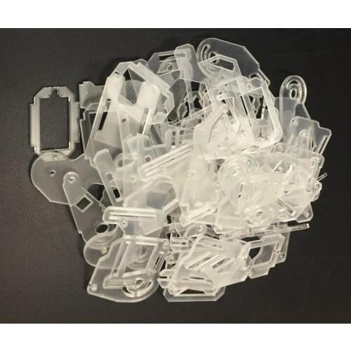 AIF-44-0 DIY 16 degrees APP Mega intelligent android robot Organic glass frame and housing BODY RED AND CLEAR ASSEMBLY