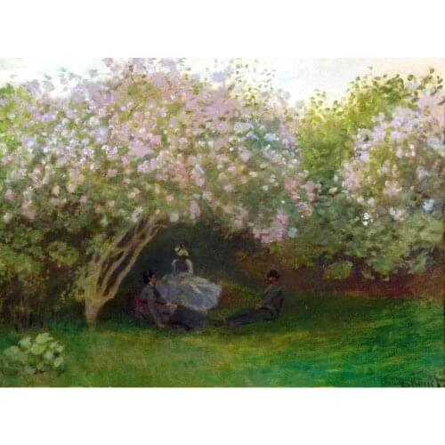 High quality Claude Monet paintings Lilacs, Grey Weather oil on canvas hand-painted Home decor