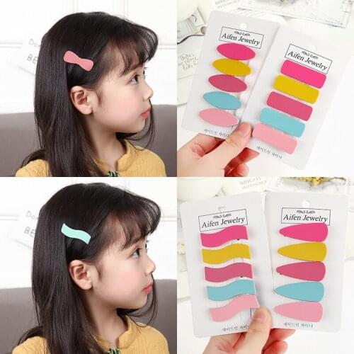Hair pin Children Solid Bow Headwear Wave Girl Hair clip For Baby Hair Accessories