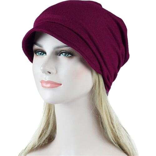 Women Muslim India Cap Ladies Hat Beanie Skullies Turban Chemo Cap With Beads Flower Headwear Cancer Hat Inner Elegant #YJ