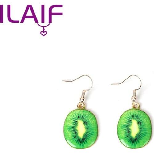 Creative Earrings Ladies Watermelon Kiwi Strawberry Orange Fruit Jewelry Earrings Fashion Series Girl Earrings Gift Girl Jewelry