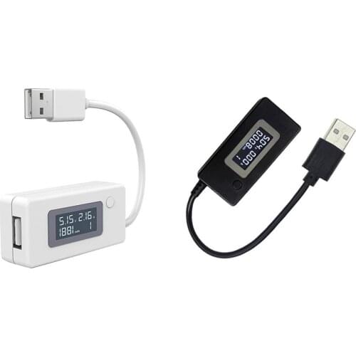 LCD Backlight USB Current Voltage Charging Capacity Tester Meter Charger Doctor Voltmeter Ammeter Monitor Detector Mobile Phone