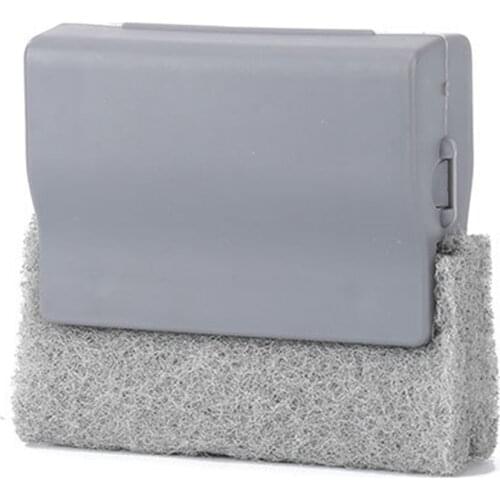 1Pc Creative Window Groove Cleaning Brush Handheld PP+ Scouring Pad Multipurpose Door Gap Track Slot Cleaner Home Kitchen Tools