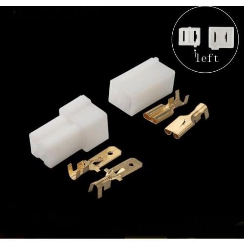 100sets Electrical Vehicle Automotive Connector 2 Pin Female Male Plug For Fog Lamp Light