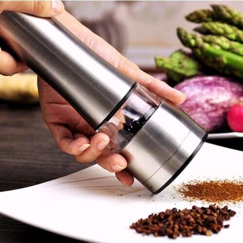 Salt and Pepper Grinder Stainless Steel Manual Pepper and Salt Mill Perfect for Different Cooked Food