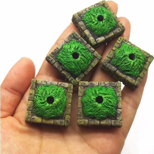 5pcs Resin Craft Mini Tree Altar Base Hold Dollhouse Outdoor Garden DIY