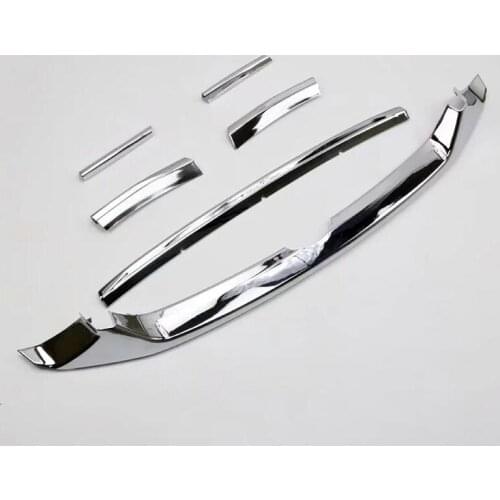 For Honda Accord 2018 7PCS ABS Chrome Car Front Hood Grille Grill Decorative Cover Trim Car Styling Accessories