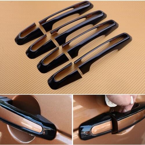 8Pcs/Set Gloosy Black Door Handle Cover Trim Frame fit for Land Rover Range Rover Sport 2014-2017