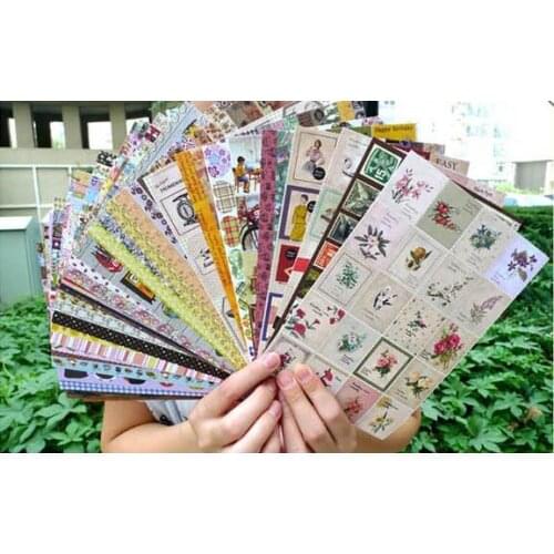 8800 Pcs Vintage Stickers 24 Pieces DIY Photo Frame Decoration Stickers Multipurpose Photograph Paster Set For Album Photo Album