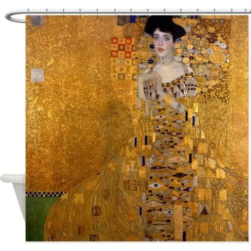 Bauer By Klimt, Painting Shower Curtai Decorative Fabric Bathroom Polyester Shower Curtain