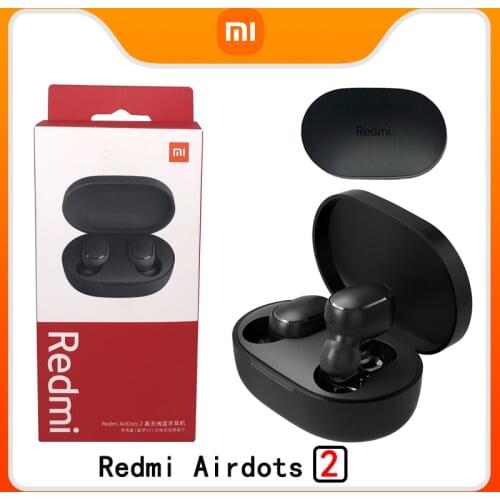 Original Xiaomi Redmi AirDots 2 TWS Bluetooth 5.0 Noise Reduction with Mic AI Control Redmi AirDots S True Wireless Headset