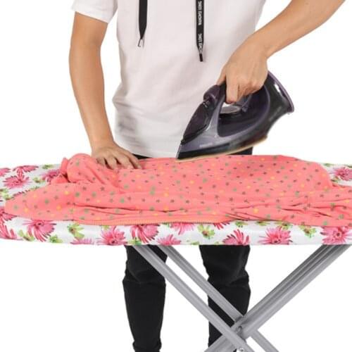 140*50cm Ironing Board Cover Print Fabric Ironing Cloth Guard Protective Non-slip Ultra Thick Heat Retaining Felt Easy Fitted
