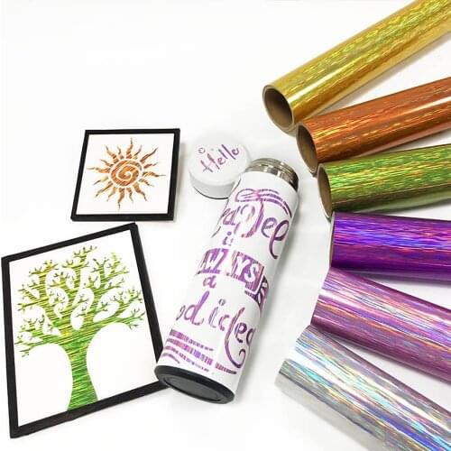 30.5cm*30.5cm Colorful Drawing Self-adhesive Decorative Stickers Heat Transfer Lettering Film Press Machine T-shirt Iron On Htv