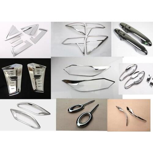 For honda hrv 2016 chrome kit chrome accessories suitable FOR Honda hrv / vezel 2015 2016 plate decorative molding trim 28pcs
