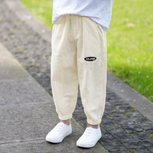 Children Pants Boys Summer Thin Section Kids Clothes Loose Cotton Linen Casual Sports Trousers