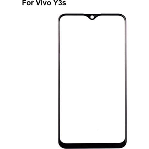 For Vivo Y3s Front Outer Glass Lens Repair Touch Screen Outer Glass without Flex cable For Vivo Y3s V1901A
