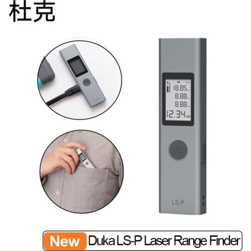 Duka Laser Range Finder USB Charging 40m High Precision Measuring Instrument Handheld Mini LS-P Range Finder