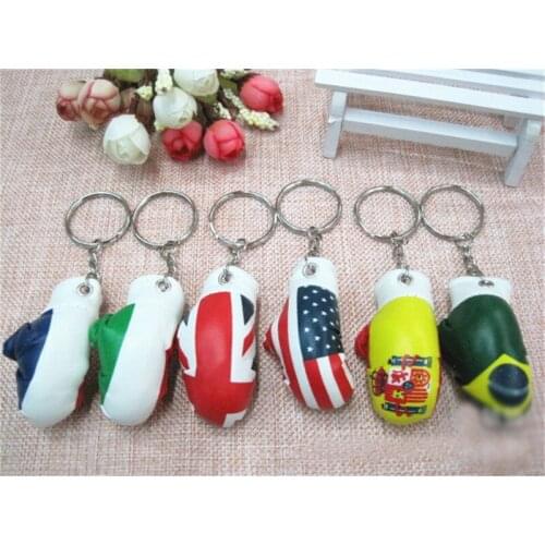 Simulation Boxing Gloves Bag Decoration Chain Pendant Sporting Gloves Random