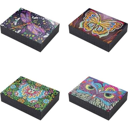 DIY Special-shaped Diamond Painting Jewelry Box Containers Butterfly Resin Storage Box Diamond Craft Wedding Container Box Gift