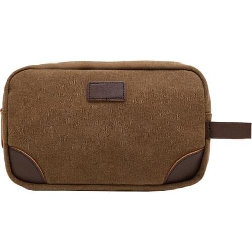 Coofit 1pc Unisex Cosmetic Bag Casual Portable Makeup Pouch Toiletry Bag Coin Pouch Bags For Outdoor Travel